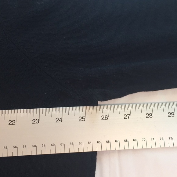 NOTATIONS 2X Black Cardigan USED Round Neck Soft Rayon Nylon Pit to Pit 25 1/2" - Picture 5 of 15